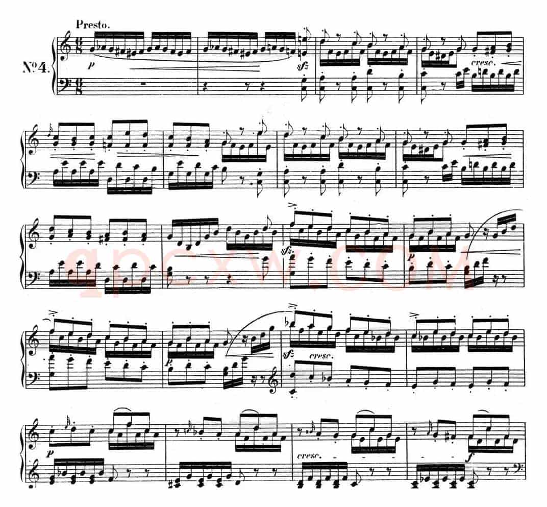 门德尔松无词歌Op.67（NO.4）