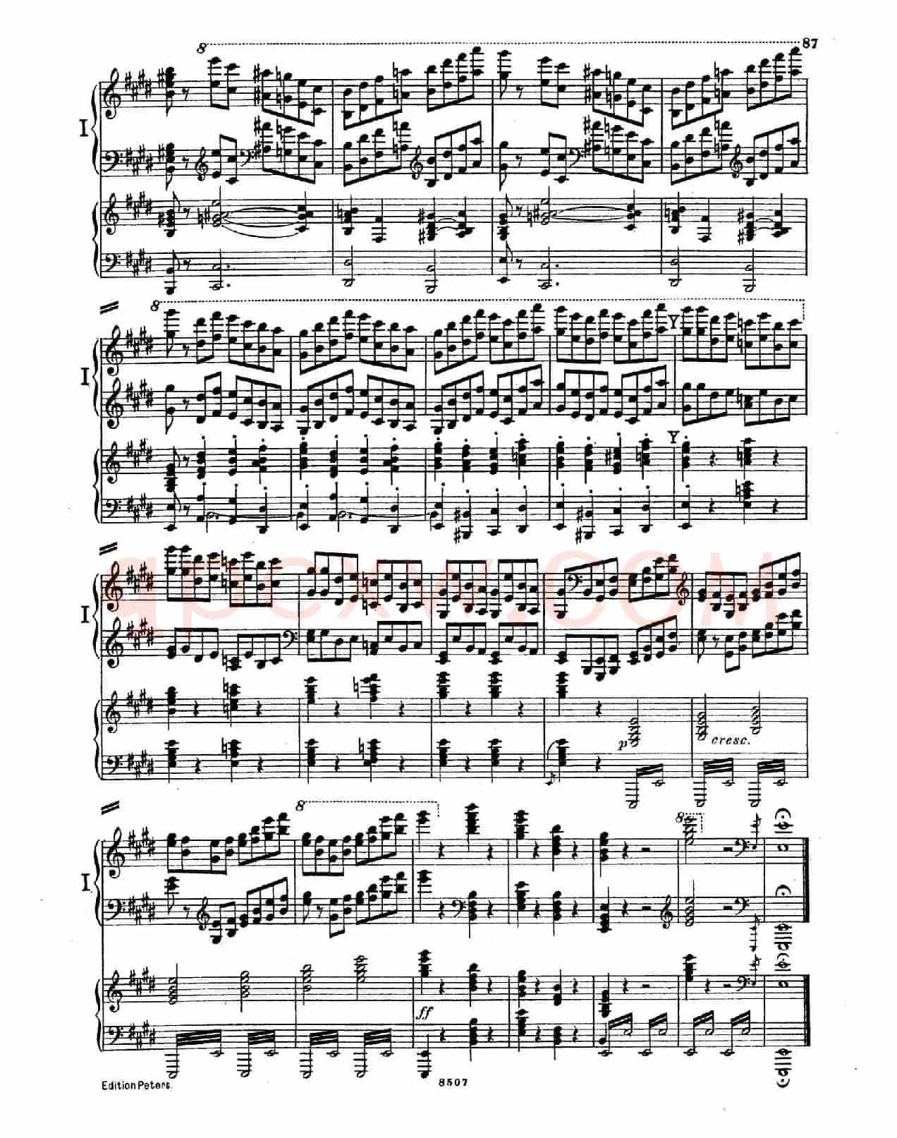 Piano Concerto in E Major Op.59(E大调钢琴协奏曲·双钢琴·第四乐章)