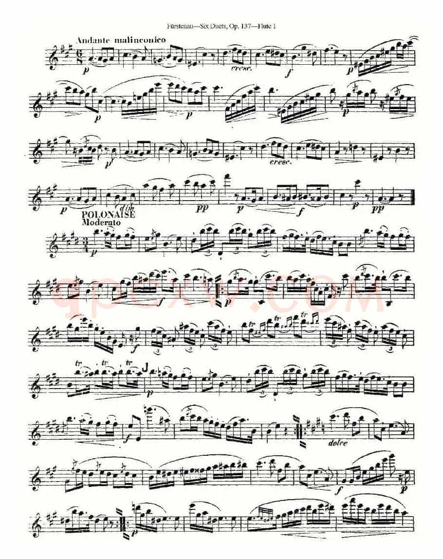Six Duets, Op.137 之六（二重奏 六首作品 137号）
