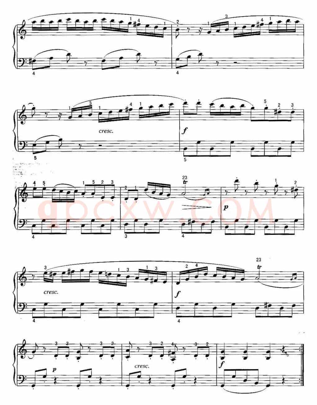 不可不弹的世界钢琴名曲：小奏鸣曲Op.36-3