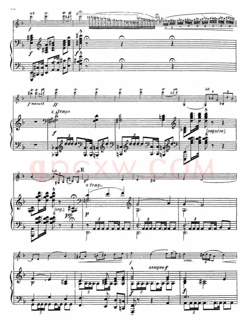 Symphonie Espagnole Op.21，No.4（西班牙交响曲）（小提琴+钢琴伴奏）