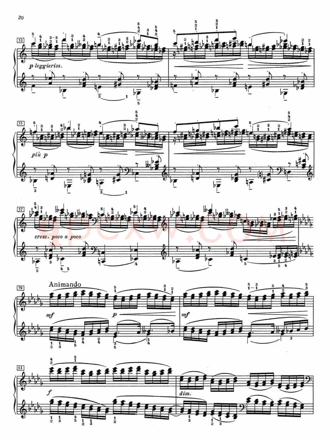 德彪西12首钢琴练习曲(2 三度练习v1.0 tierces)