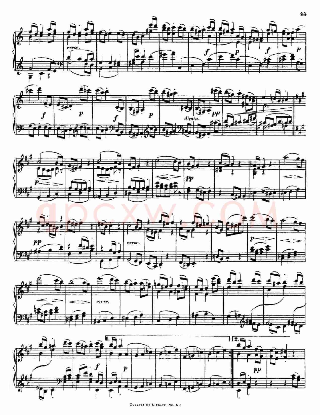 String Quartet No.15 in a Minor Op.132(a小调第十五弦乐四重奏·钢琴独奏版)