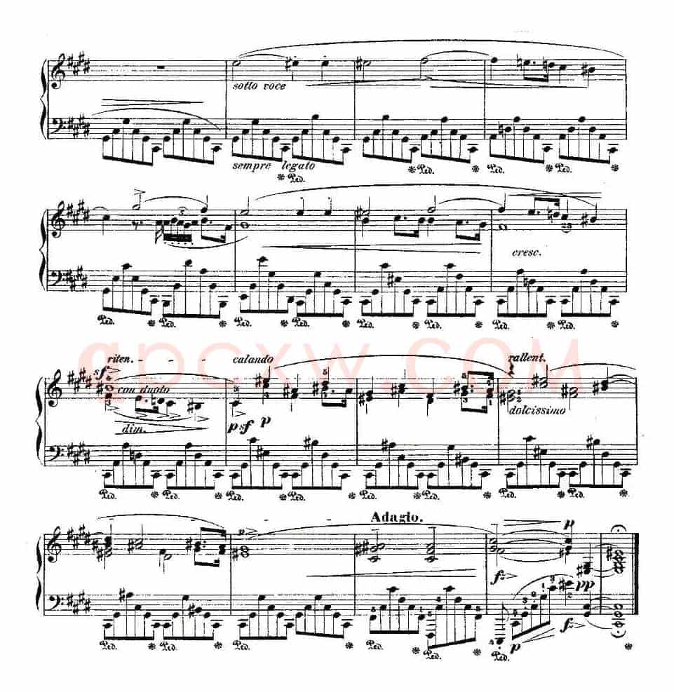 升C大调夜曲Op.27-1（Deux  Nocturnes）