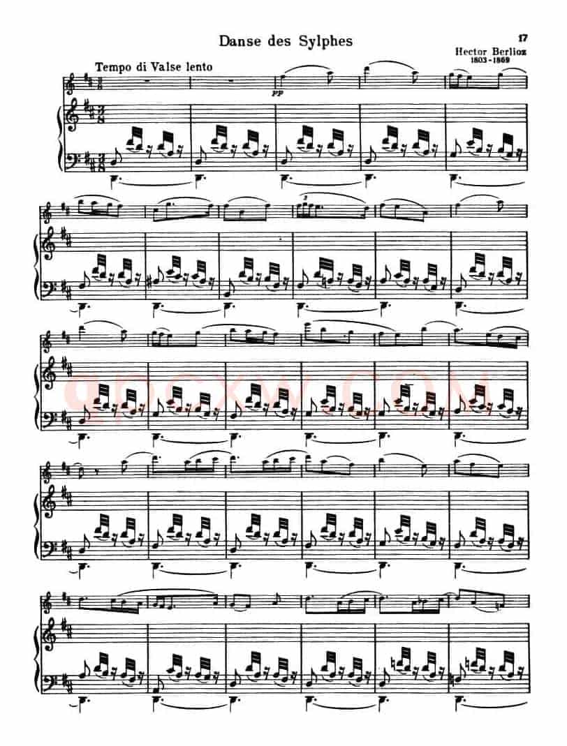 DANSE DES SYLPHES（死亡之舞）（小提琴+钢琴伴奏）