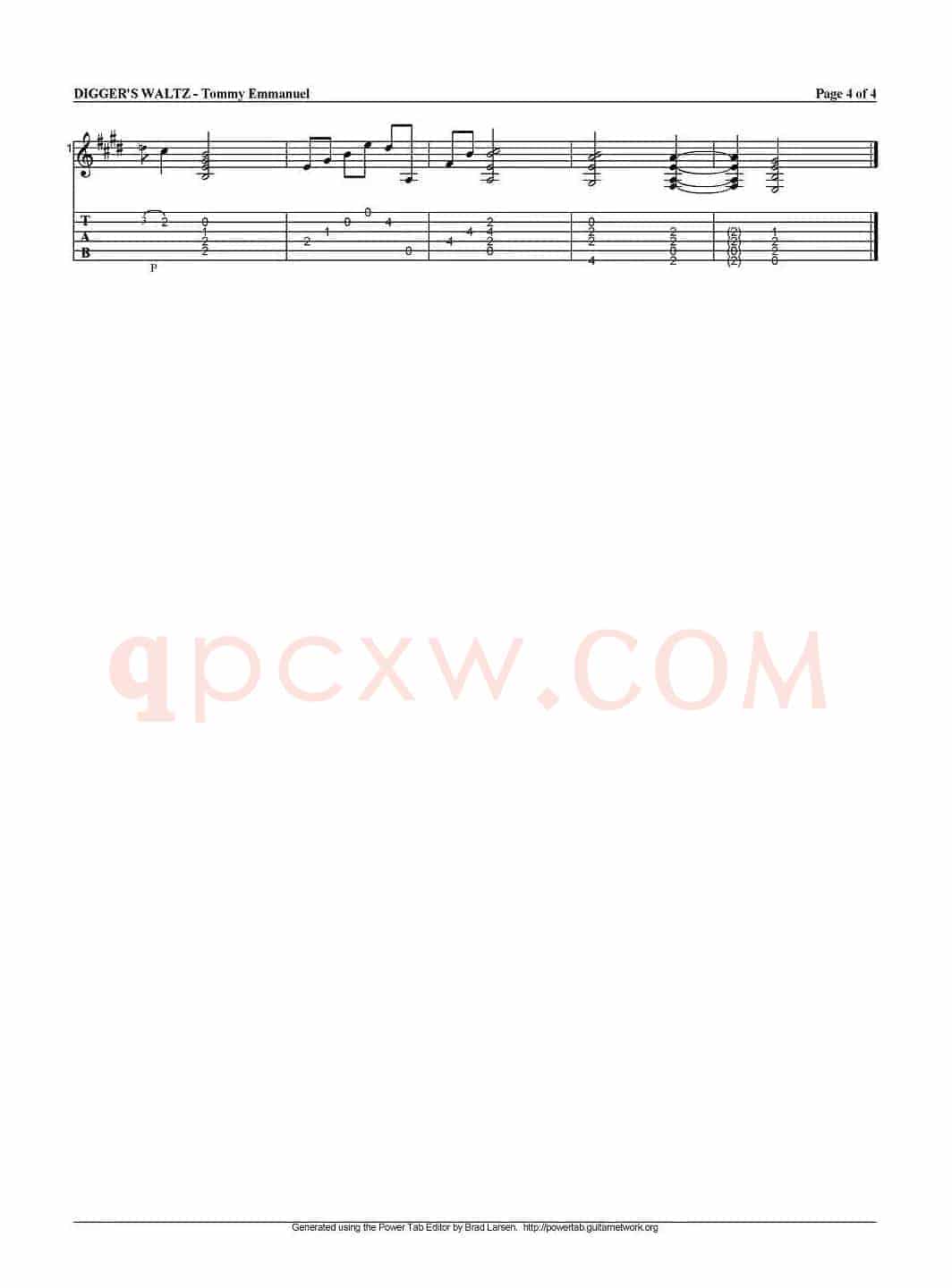 tommy emmanuel：diggers waltz（指弹吉他）