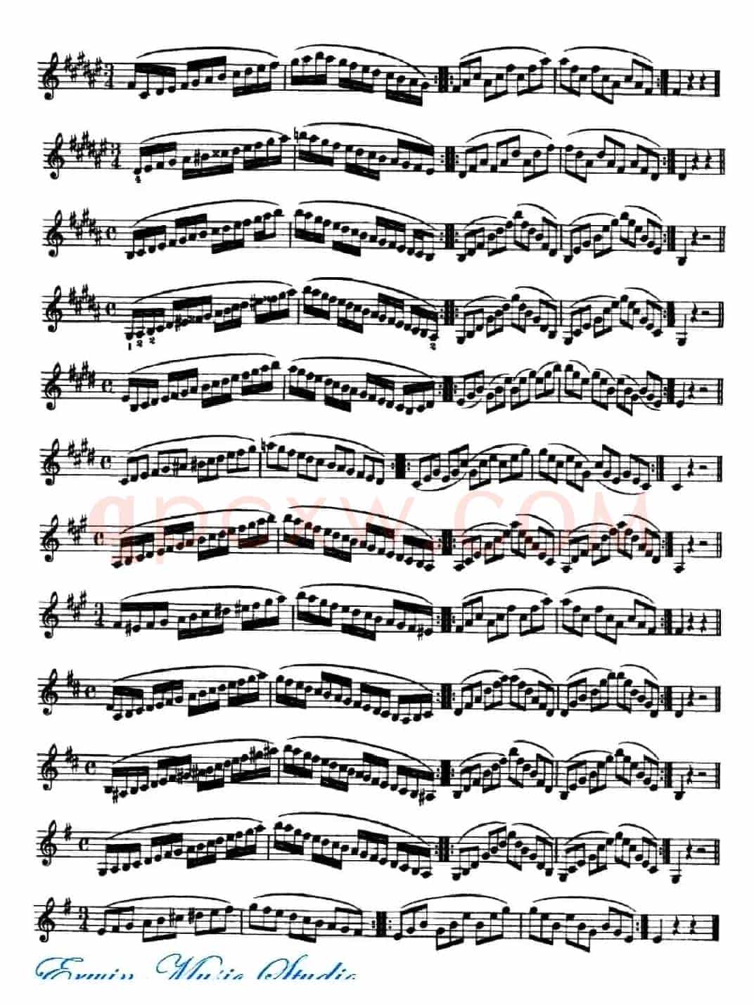 赫利美利《小提琴音阶练习》（Hrimaly《Scale Studies》）