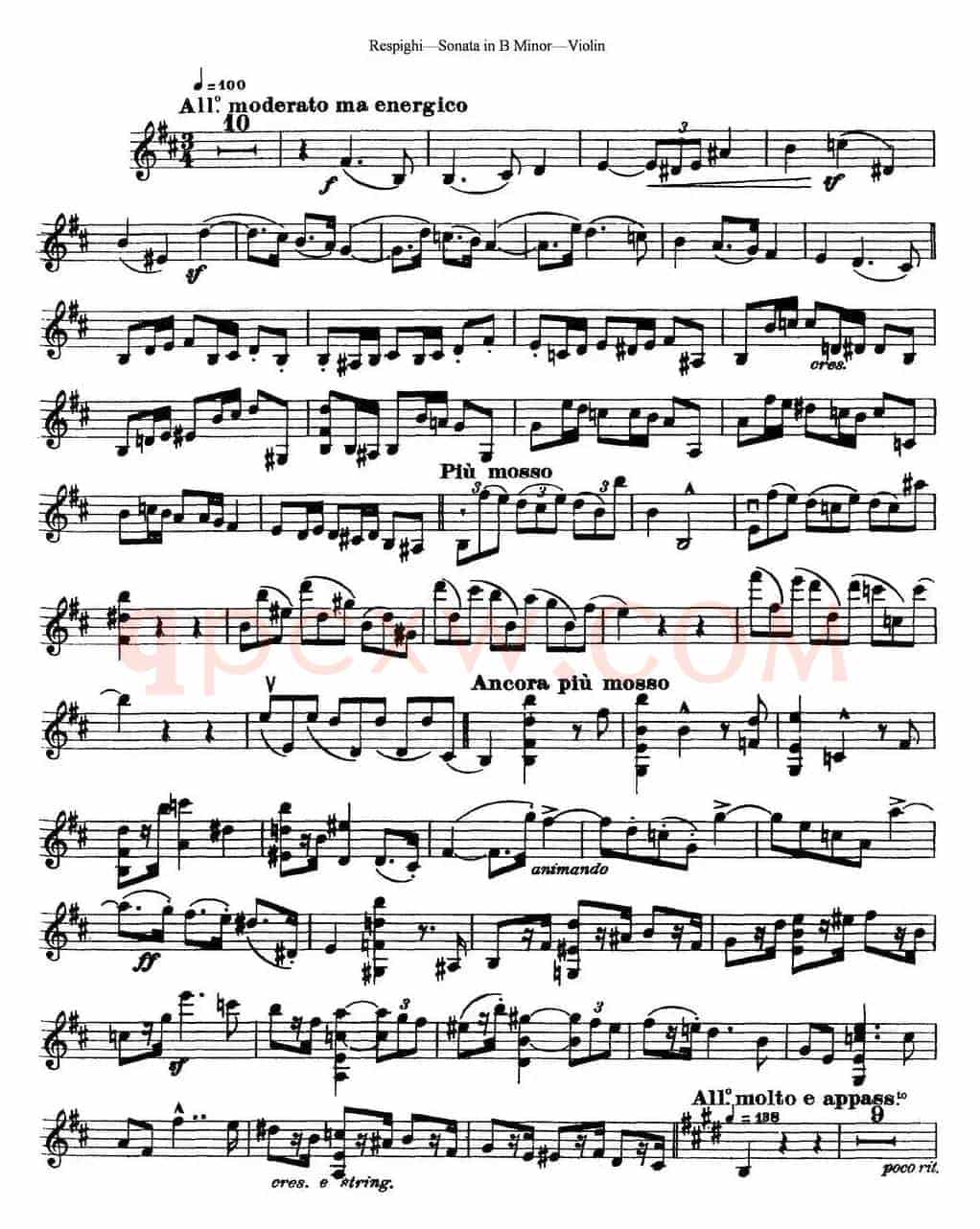 Violin Sonata in B Minor