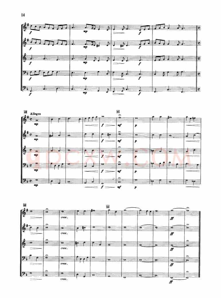 铜管乐重奏曲：序曲