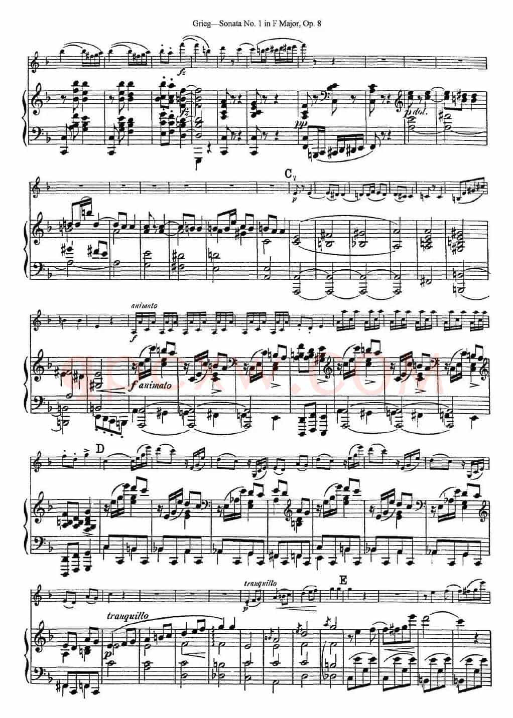 Violin Sonata No.1 Op.3（小提琴+钢琴伴奏）