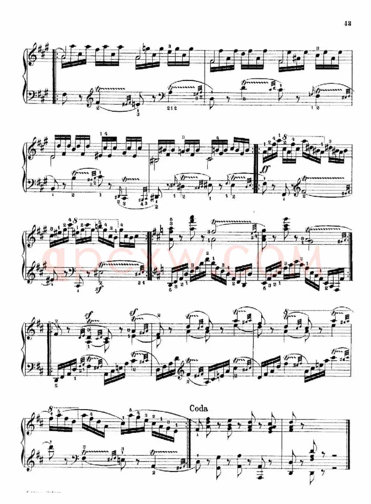 School of the Virtuoso Op.365（60首钢琴高级练习曲·16）
