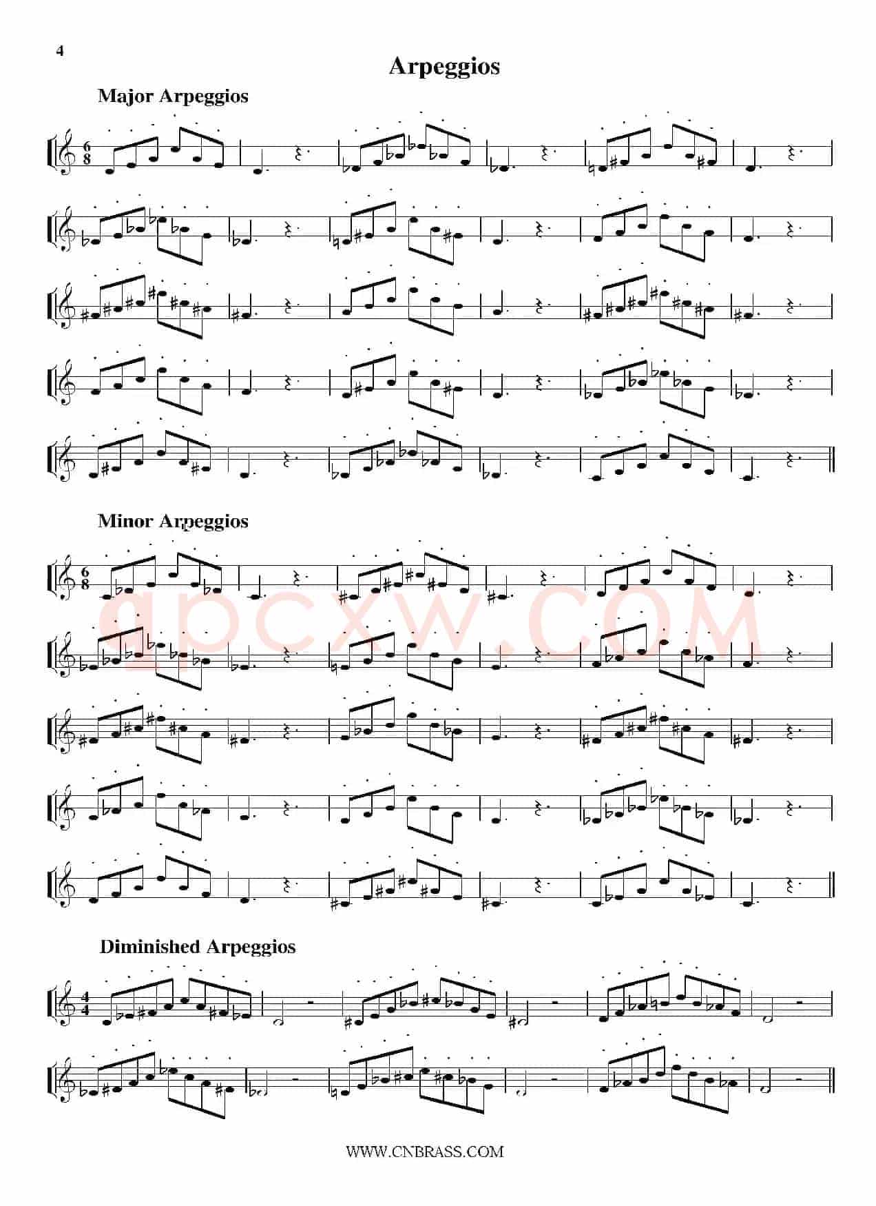 Arpeggios（小号）