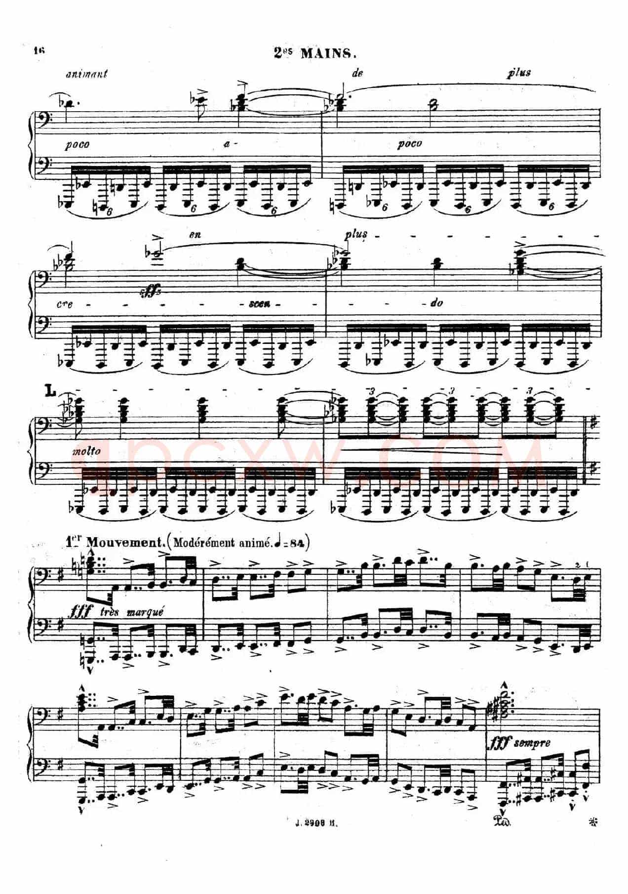 Symphony on a French Mountain Air Op.25（法国山歌交响曲·双钢琴·Ⅰ）