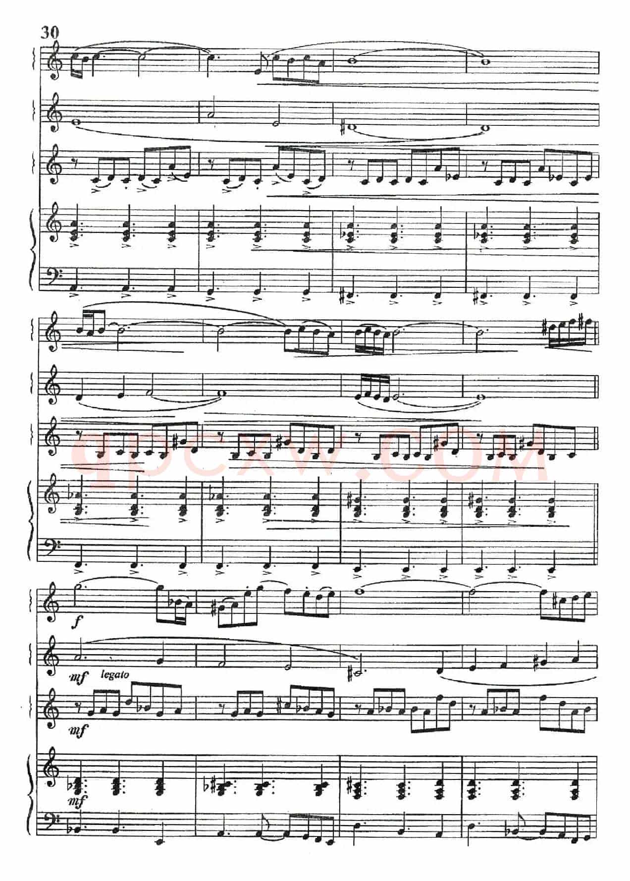 Libertango（自由探戈）（四重奏、俄罗斯原版谱）