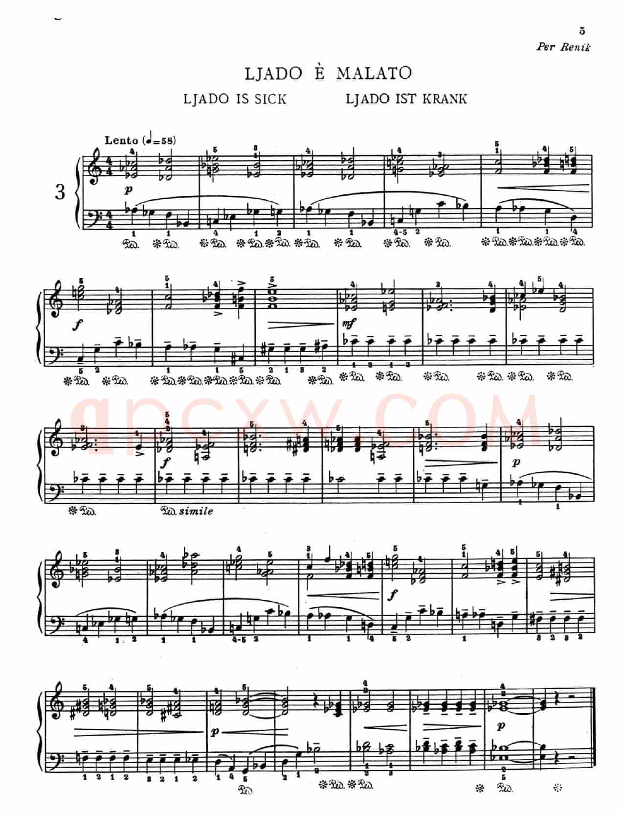 Children's Album Book 1 Op.62(儿童钢琴曲集·3)