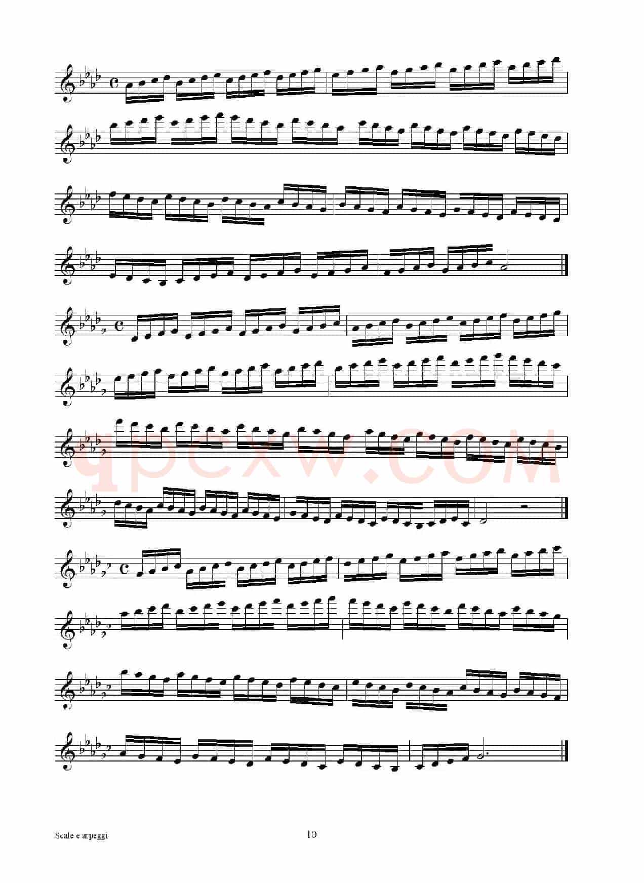 实用的萨克斯音阶练习曲集（P1——15）