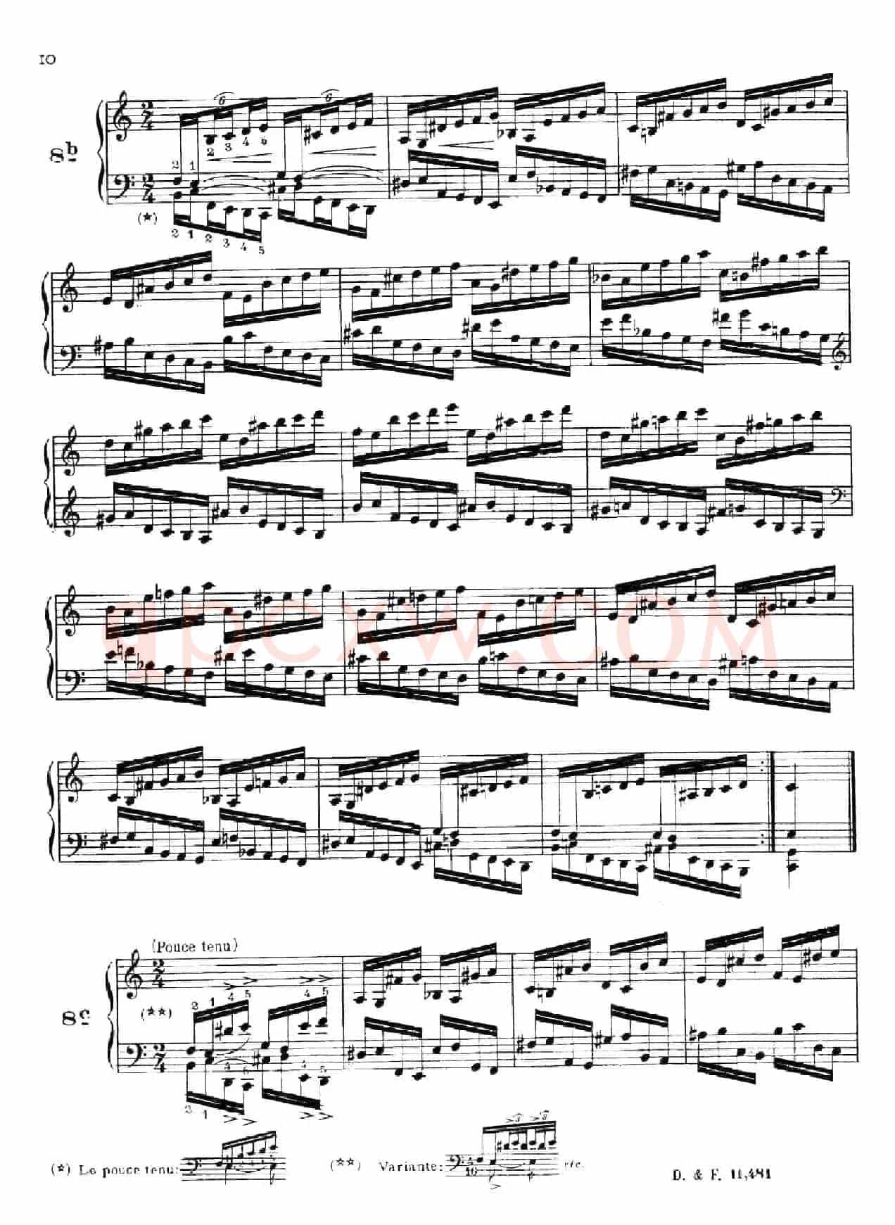 51 Exercises, WoO 6（51首钢琴练习 8—12）
