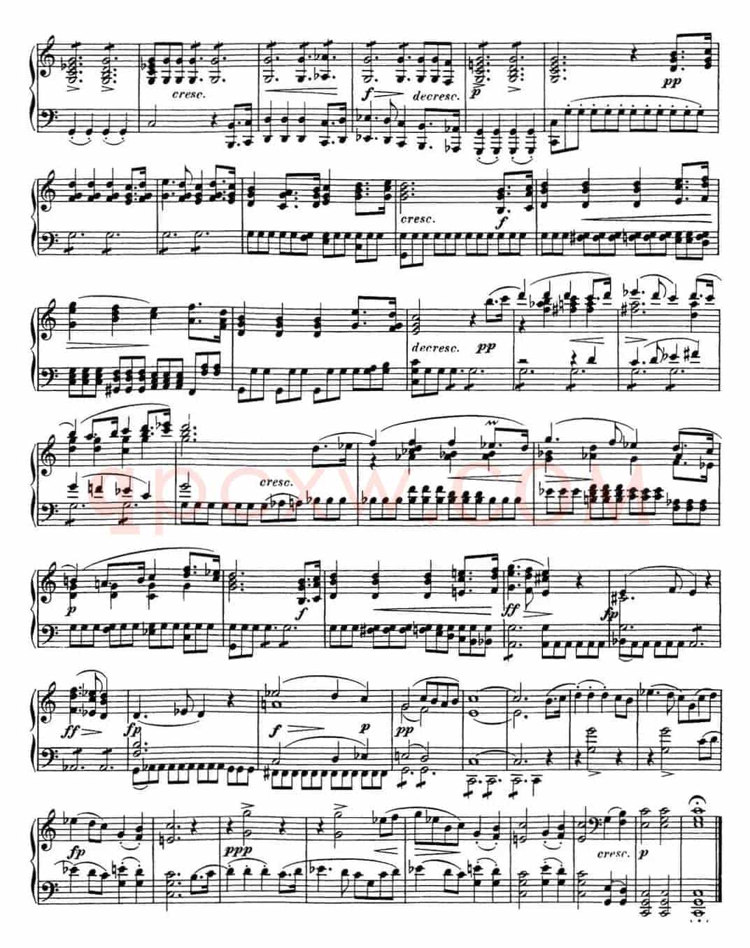 舒伯特c小调即兴曲D.899，Op.90（NO.1）