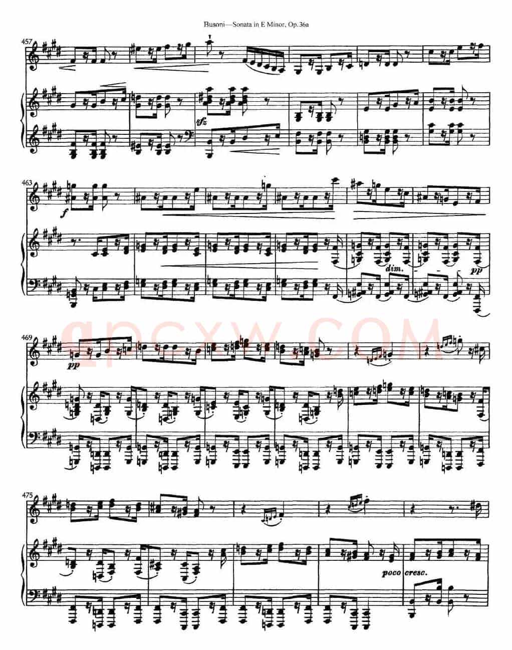 Violin Sonata No.2 in E Minor Op.36（小提琴+钢琴伴奏）