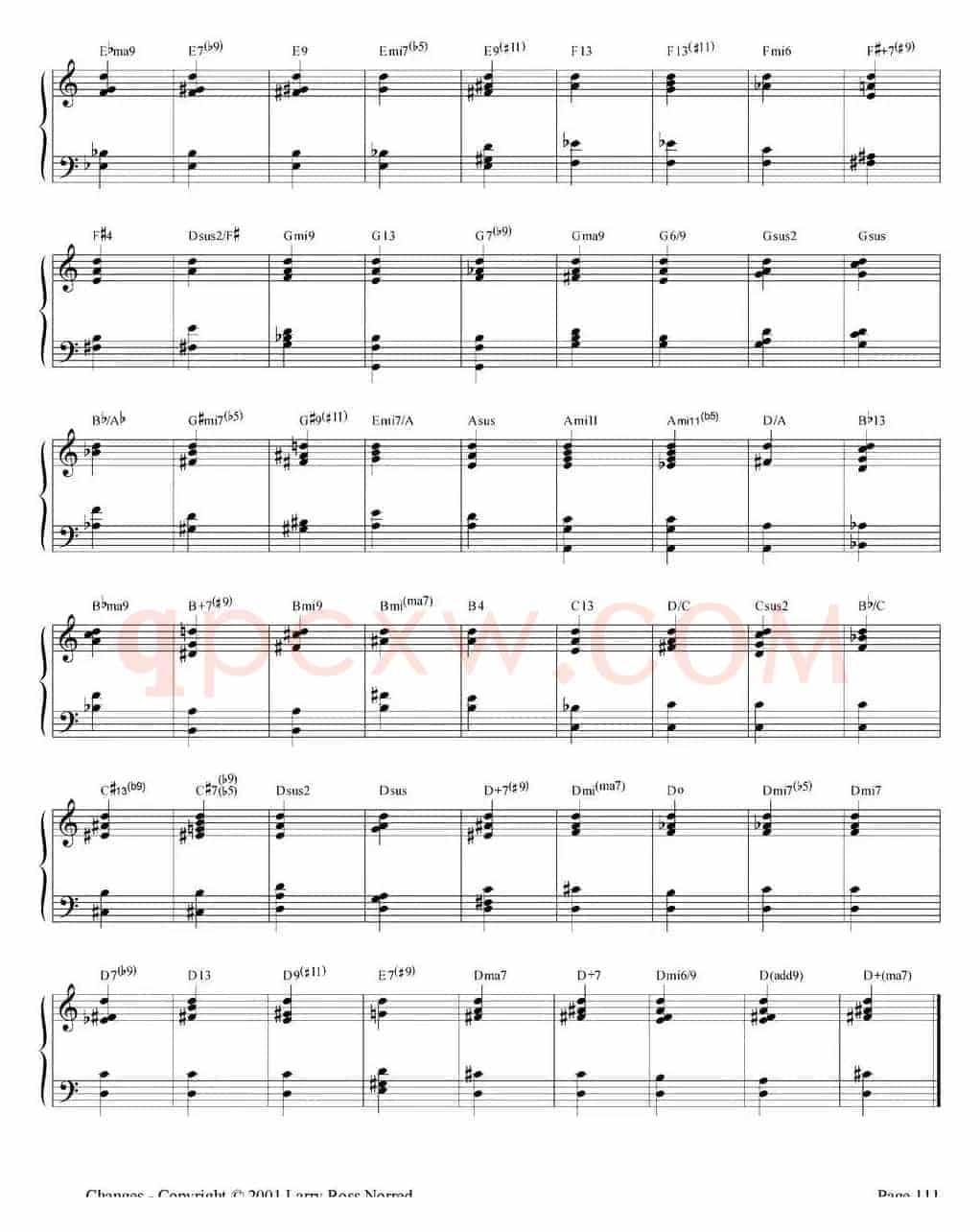 Changes（爵士乐和弦教材）（P101-125）