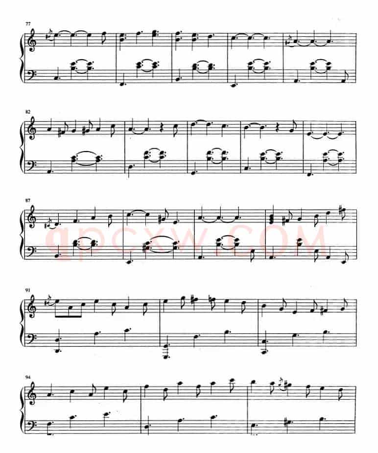 流行歌曲改编的钢琴曲：我的快乐