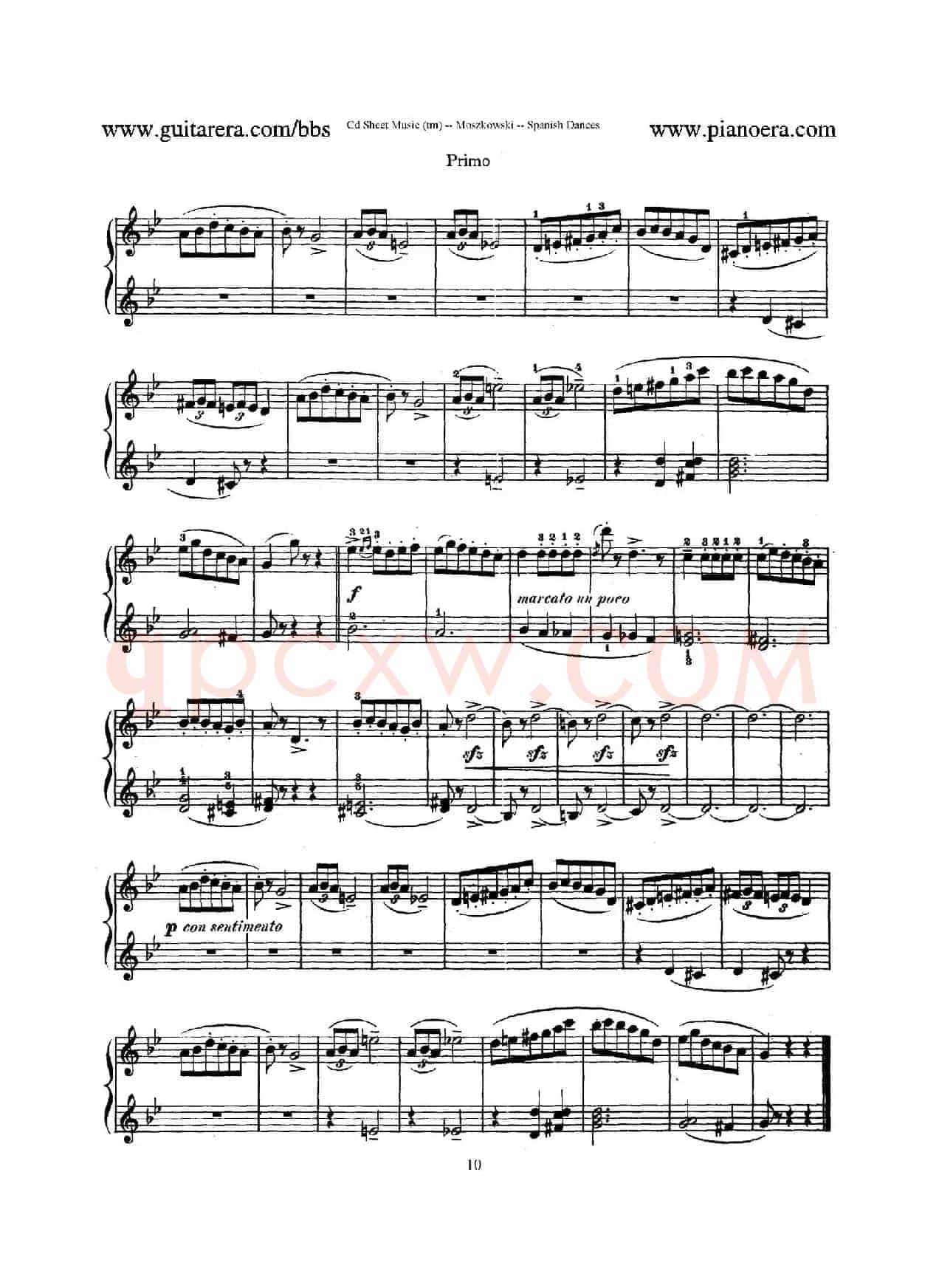 Spanish Dances Op.12(西班牙舞曲·四手联弹版)