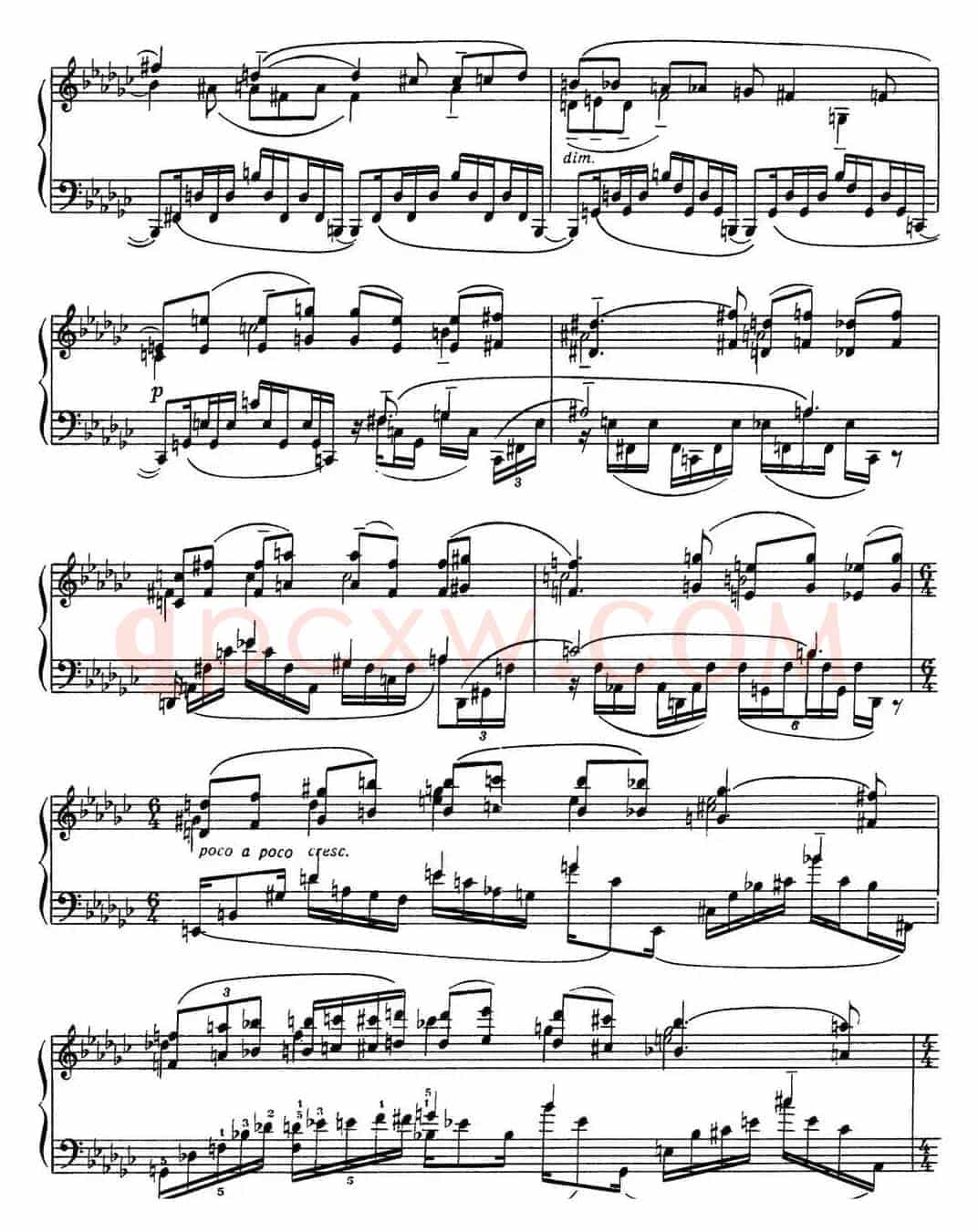 拉赫玛尼诺夫 音画练习曲13或14 Etudes tableaux Op.39 No.5