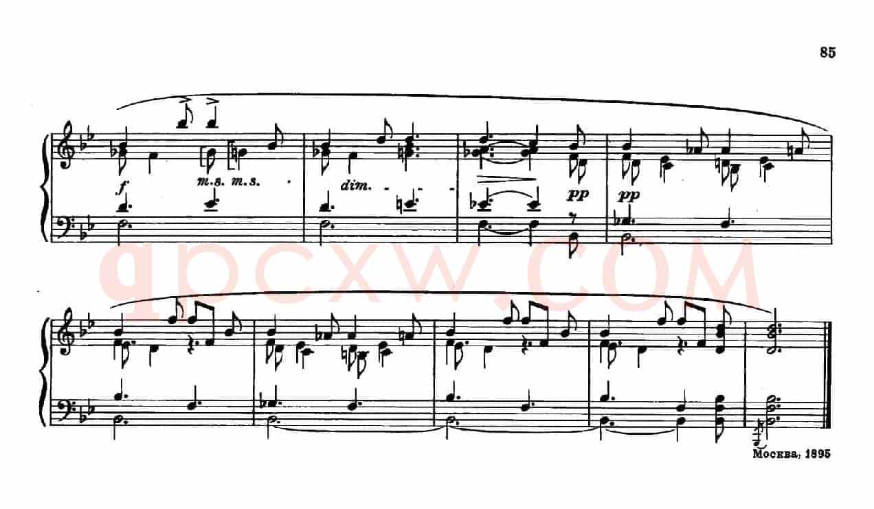 斯克里亚宾-7 Preludes Op.17（7首前奏曲 No.6）