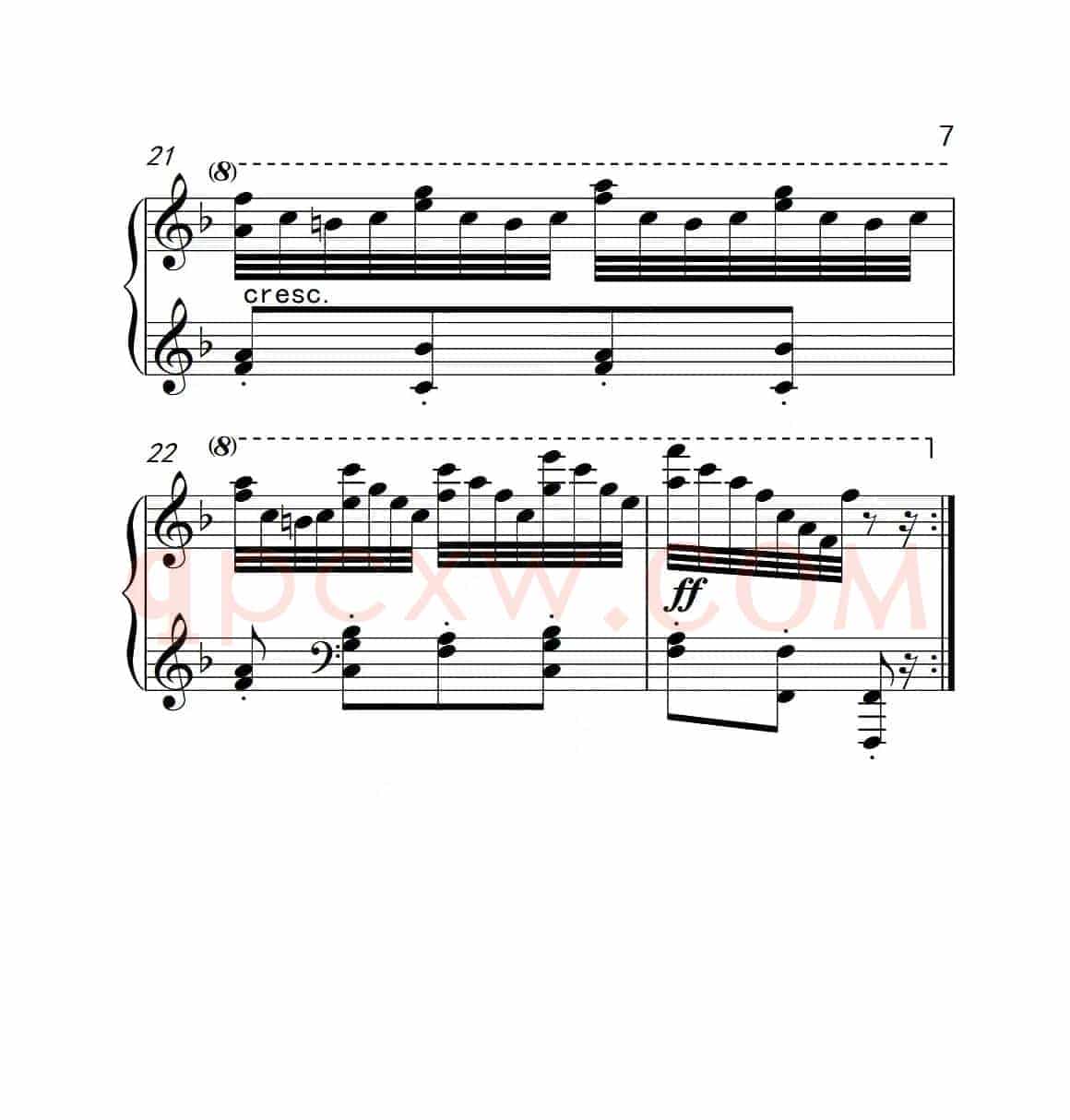 第六级B组 练习曲（中国音乐学院钢琴考级作品1~6级）