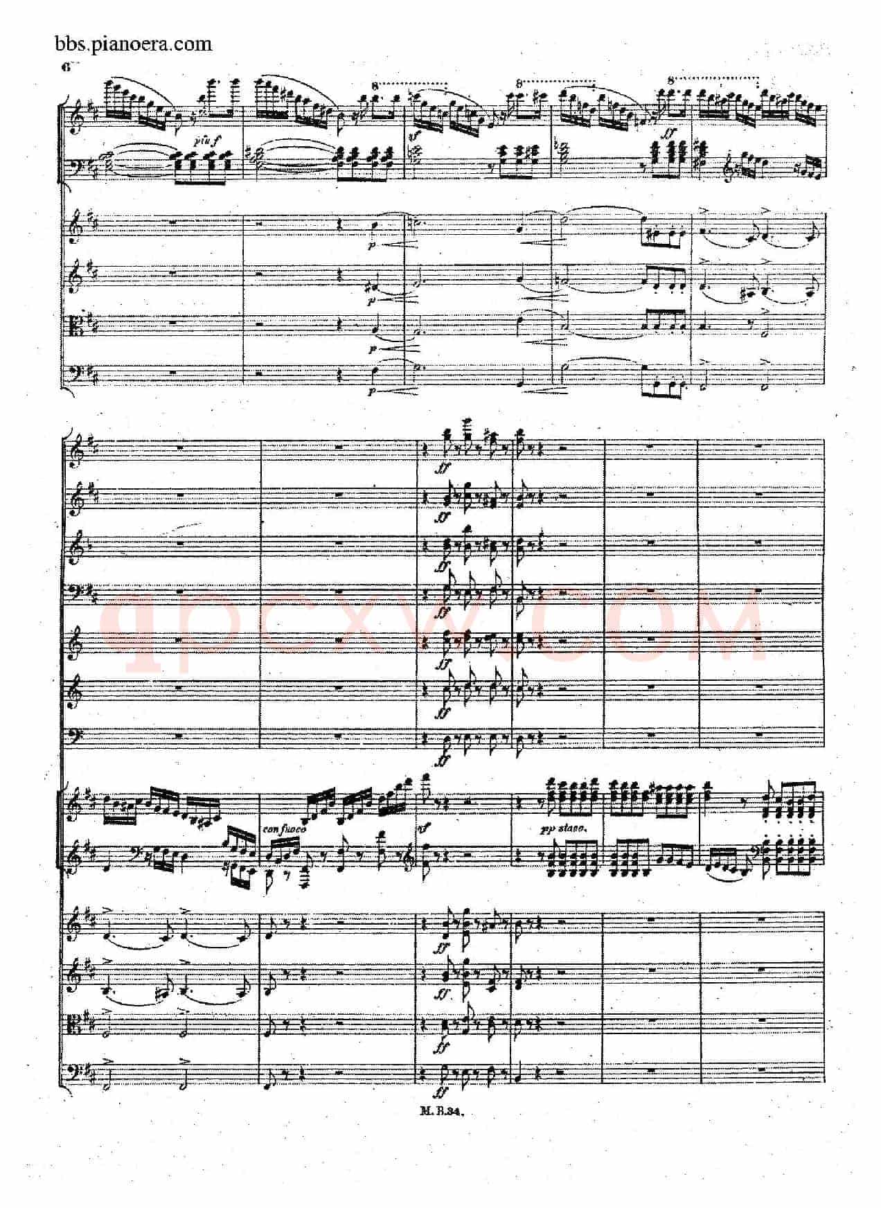 Capriccio Brillante in B Major Op.22(B大调华丽随想曲·钢琴+乐队总谱)