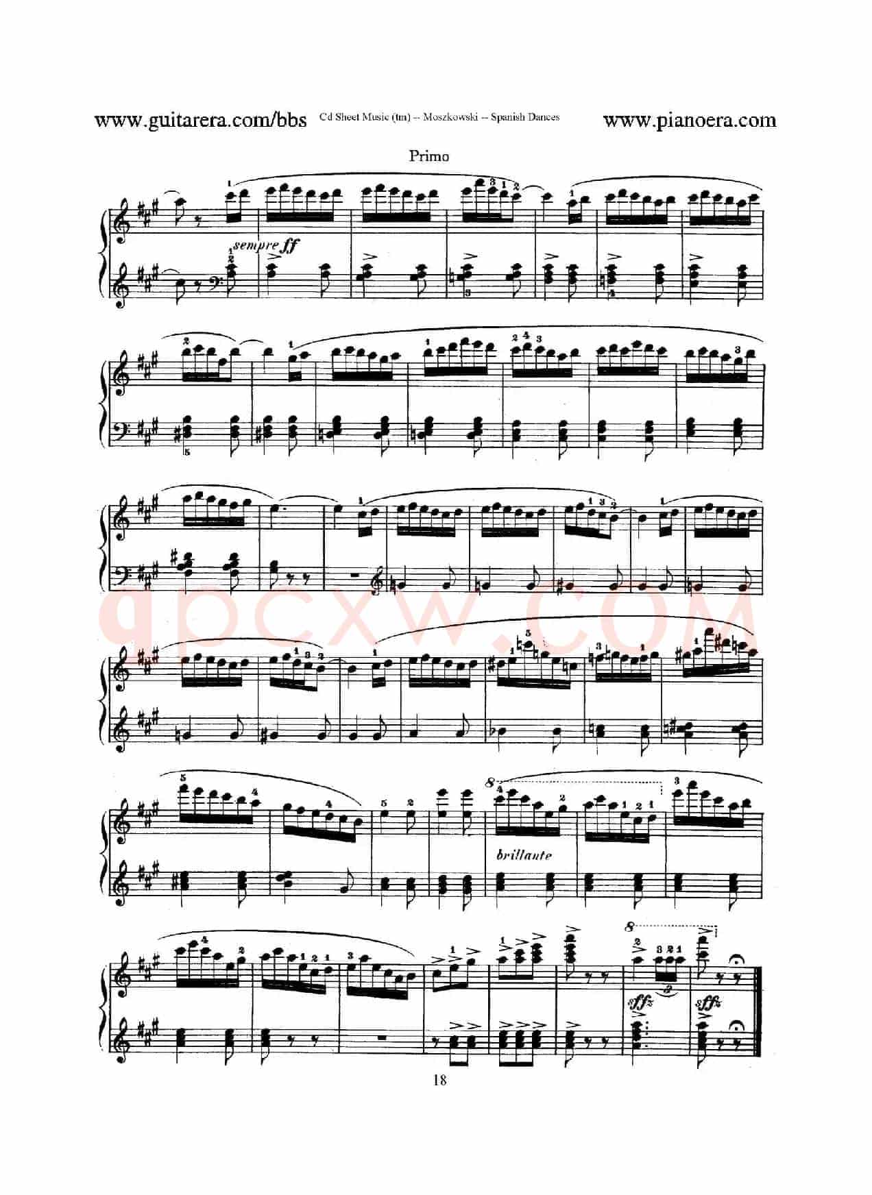 Spanish Dances Op.12(西班牙舞曲·四手联弹版)
