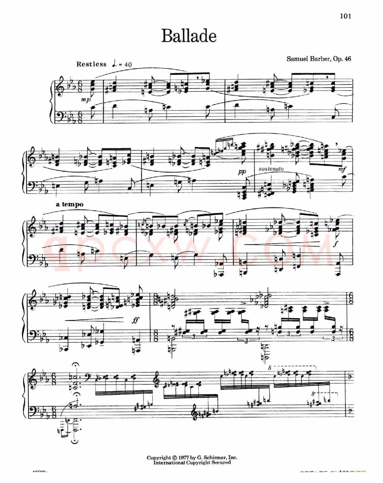 Ballade Op.46(叙事曲)