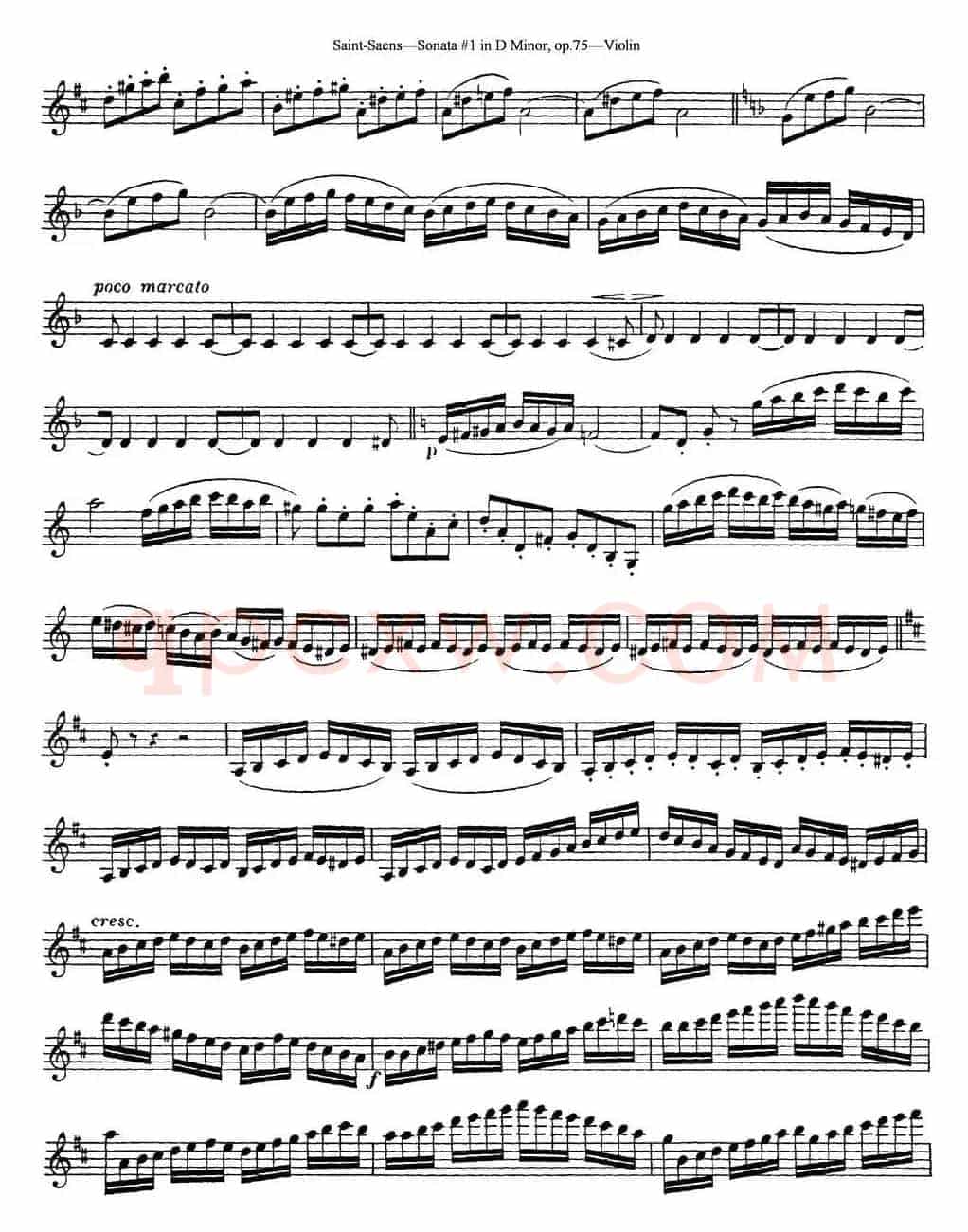 Violin Sonata No.1 in D Minor Op.75