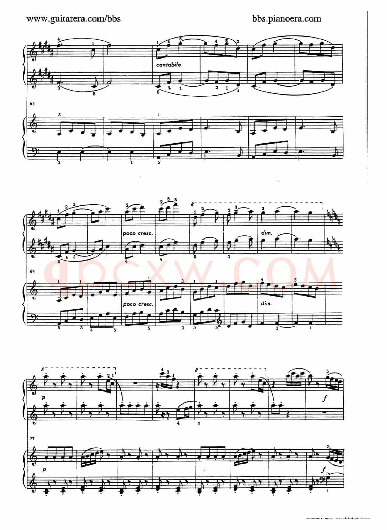 Zaslyszana Melodyjka(偶闻的小调·四手联弹)