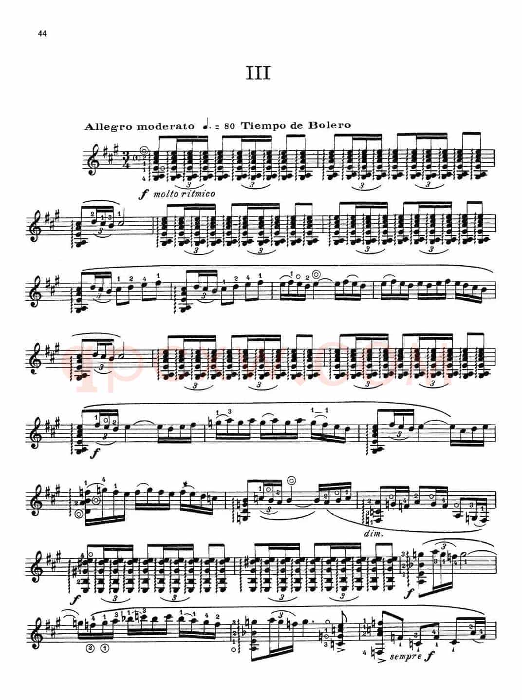 Joaquin Rodrigo Music for Guitar（罗德里戈吉他音乐P38-46）（古典吉他）