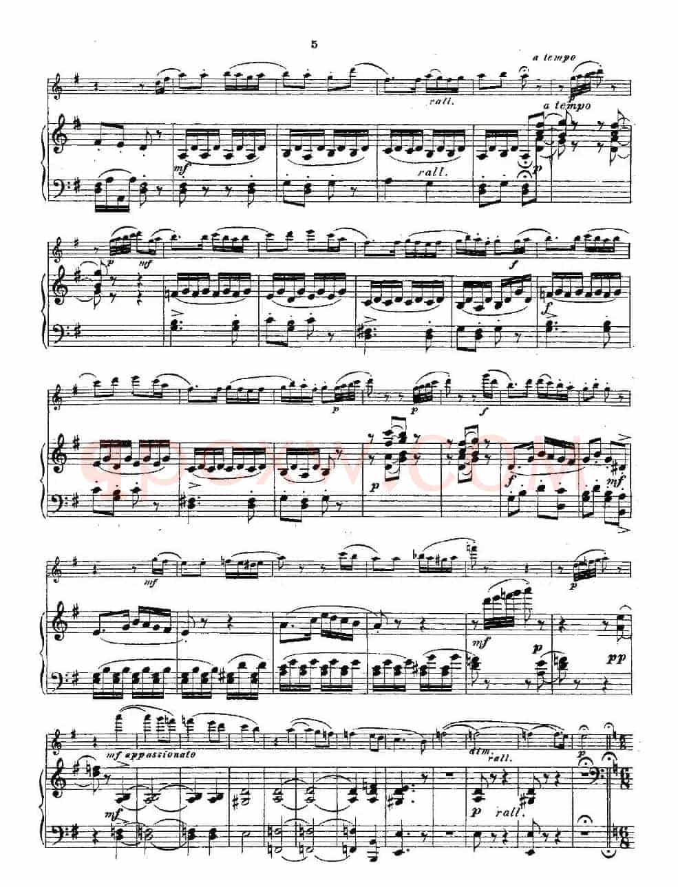 Opern-Transcriptionen.Op.45-8（长笛+钢琴伴奏）