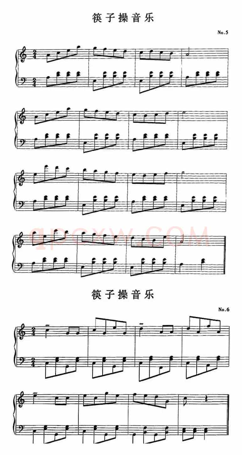 钢琴小品：筷子操音乐