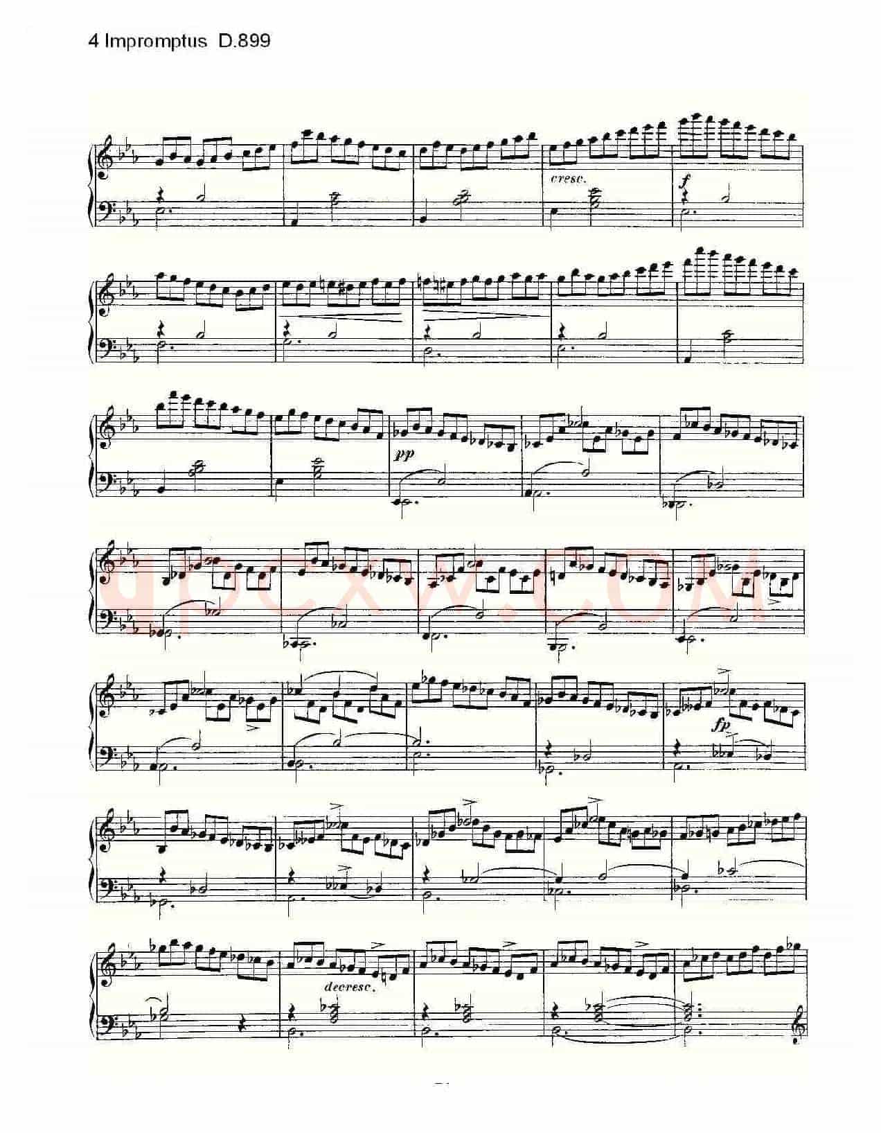 4 Impromptus D.899(4人即兴演奏 D.899)