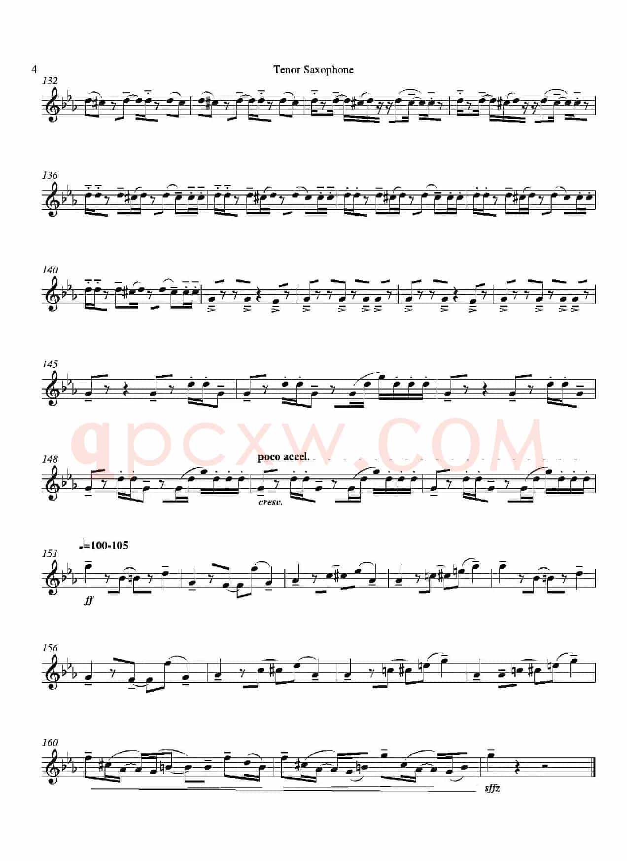 Tango（四重奏次中音萨克斯分谱）