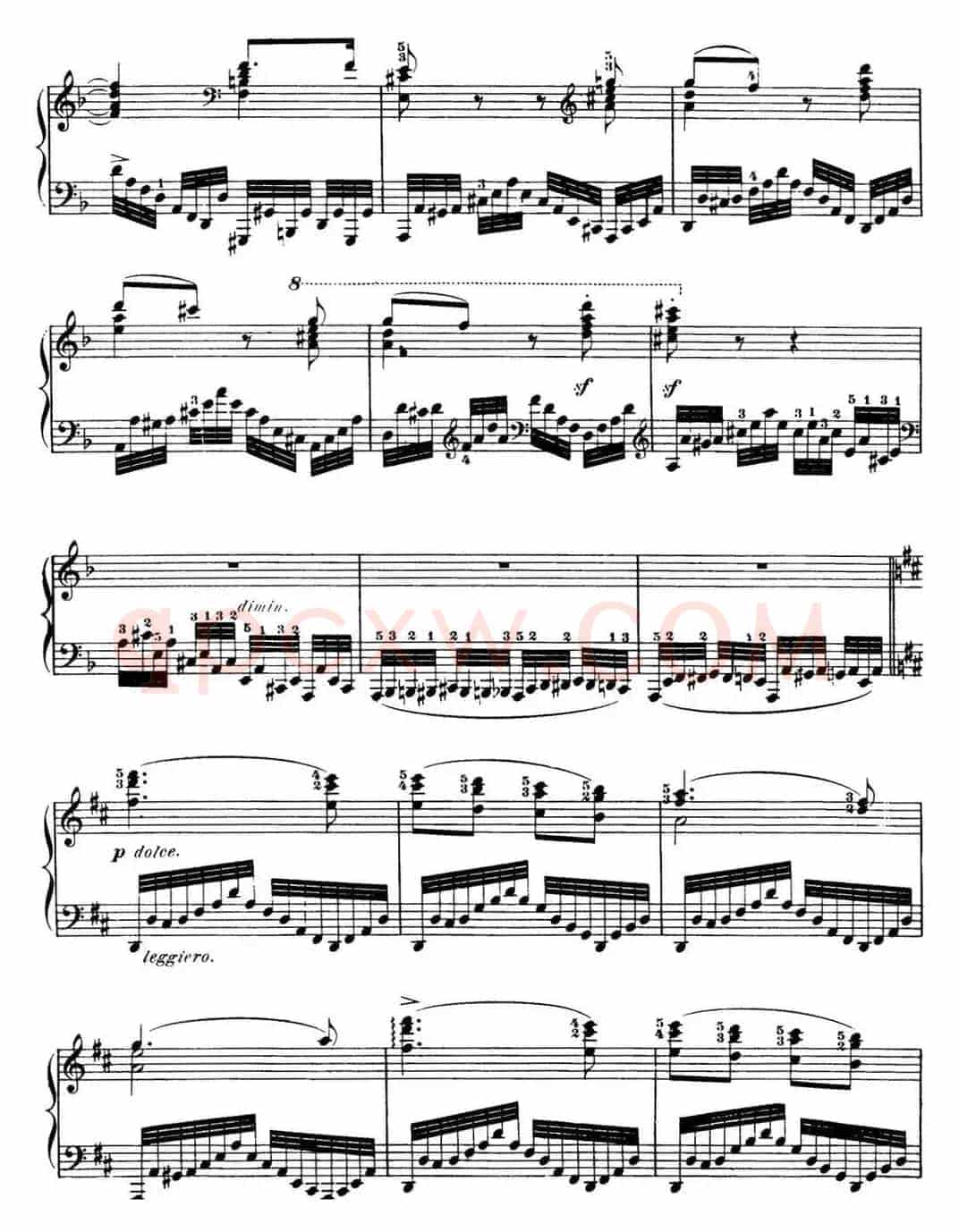50首车尔尼Op.740钢琴手指灵巧技术练习曲（NO.12）