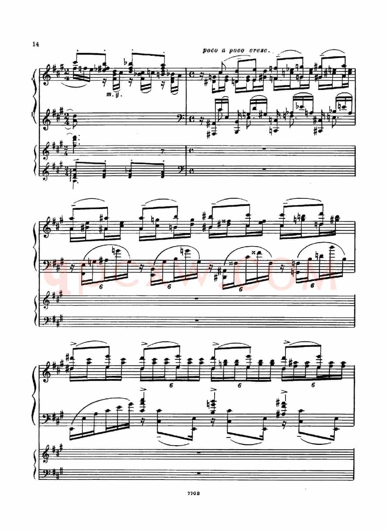 升f小调第一钢琴协奏曲 Op.1(双钢琴版)