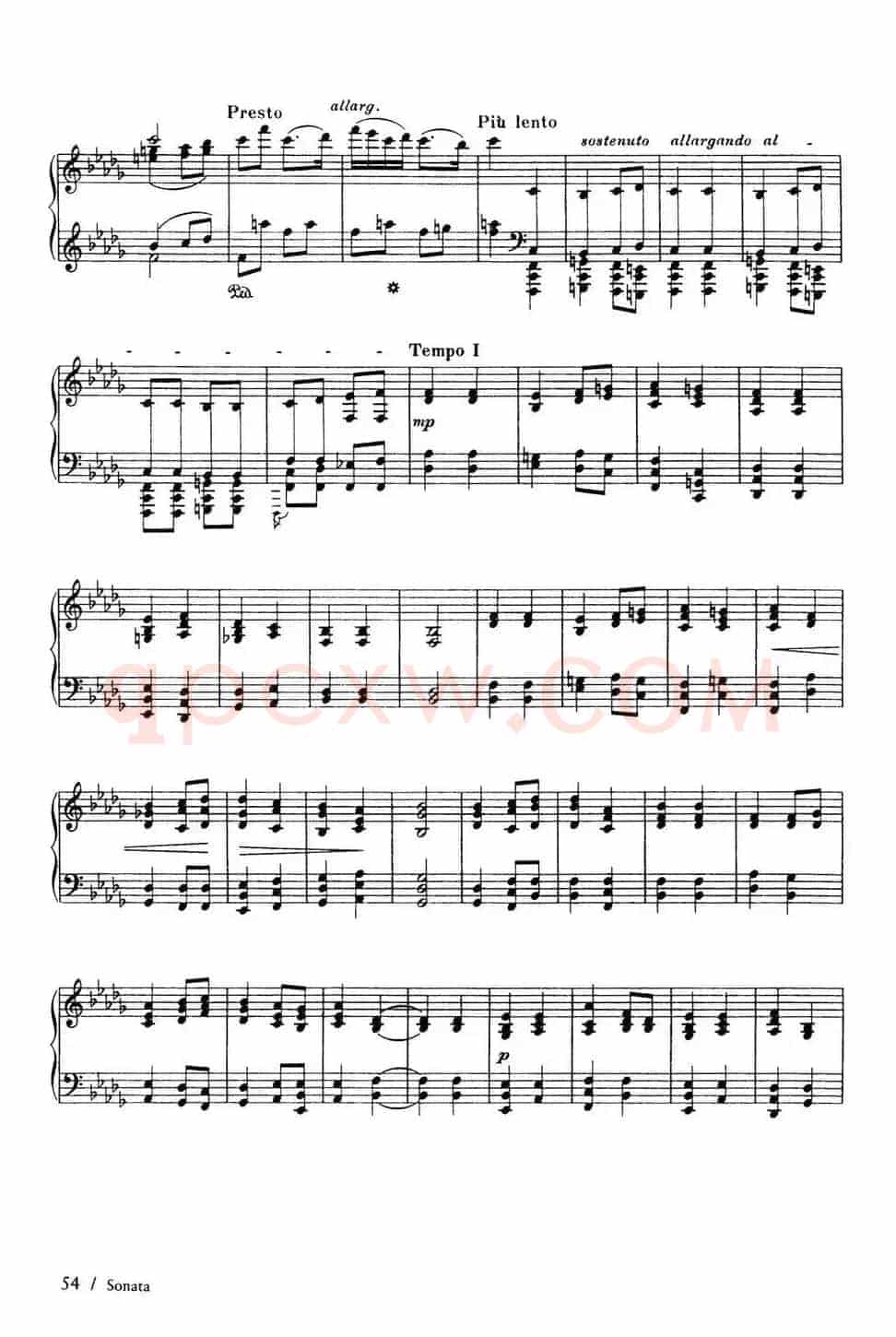 Piano Sonata in F Maj Op·12(F大调钢琴奏鸣曲·第二乐章)