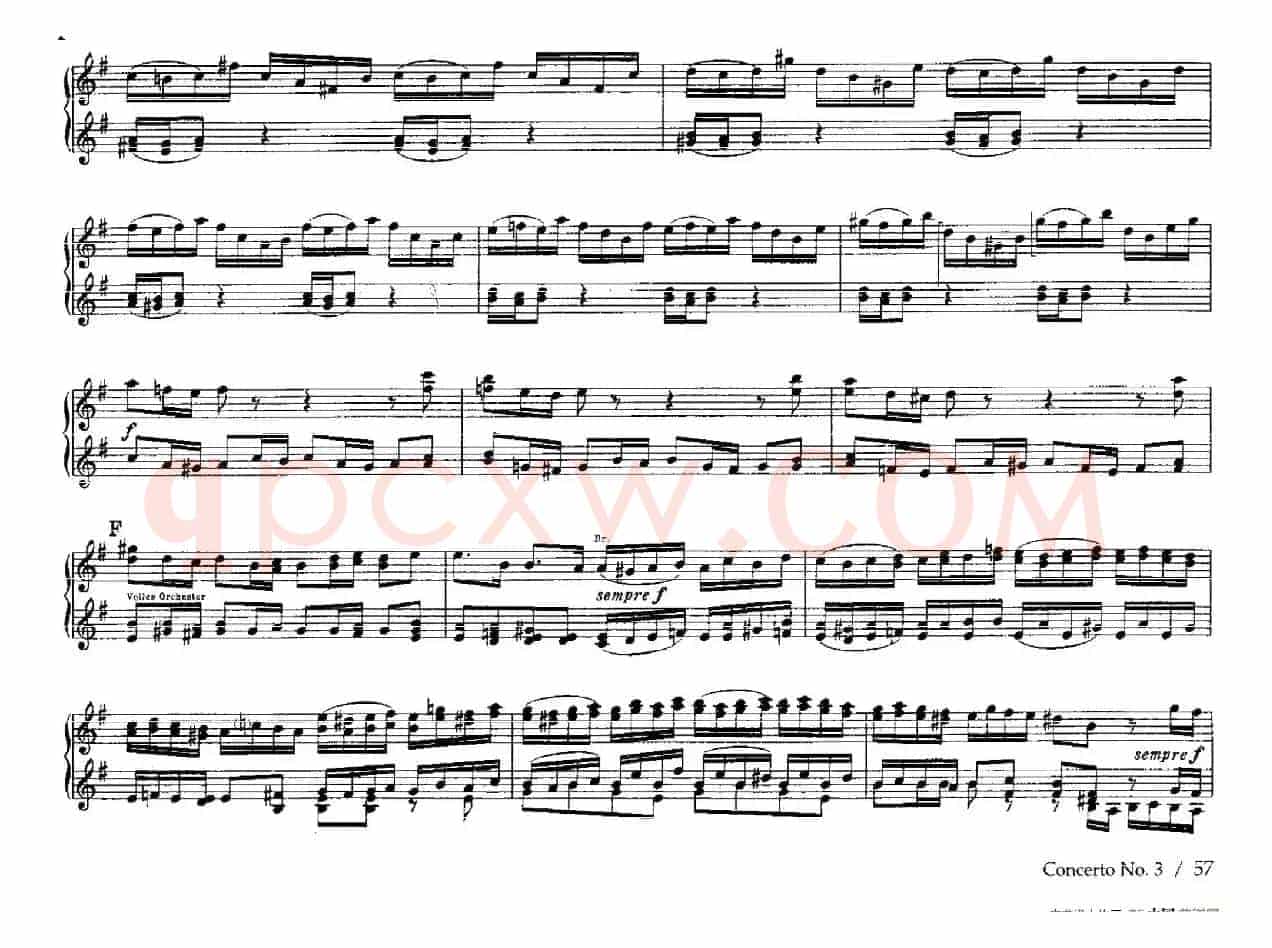 Brandenburg Concerto No.3 in G Major BWV.1048（G大调第三勃兰登堡协奏曲·四手联弹版）