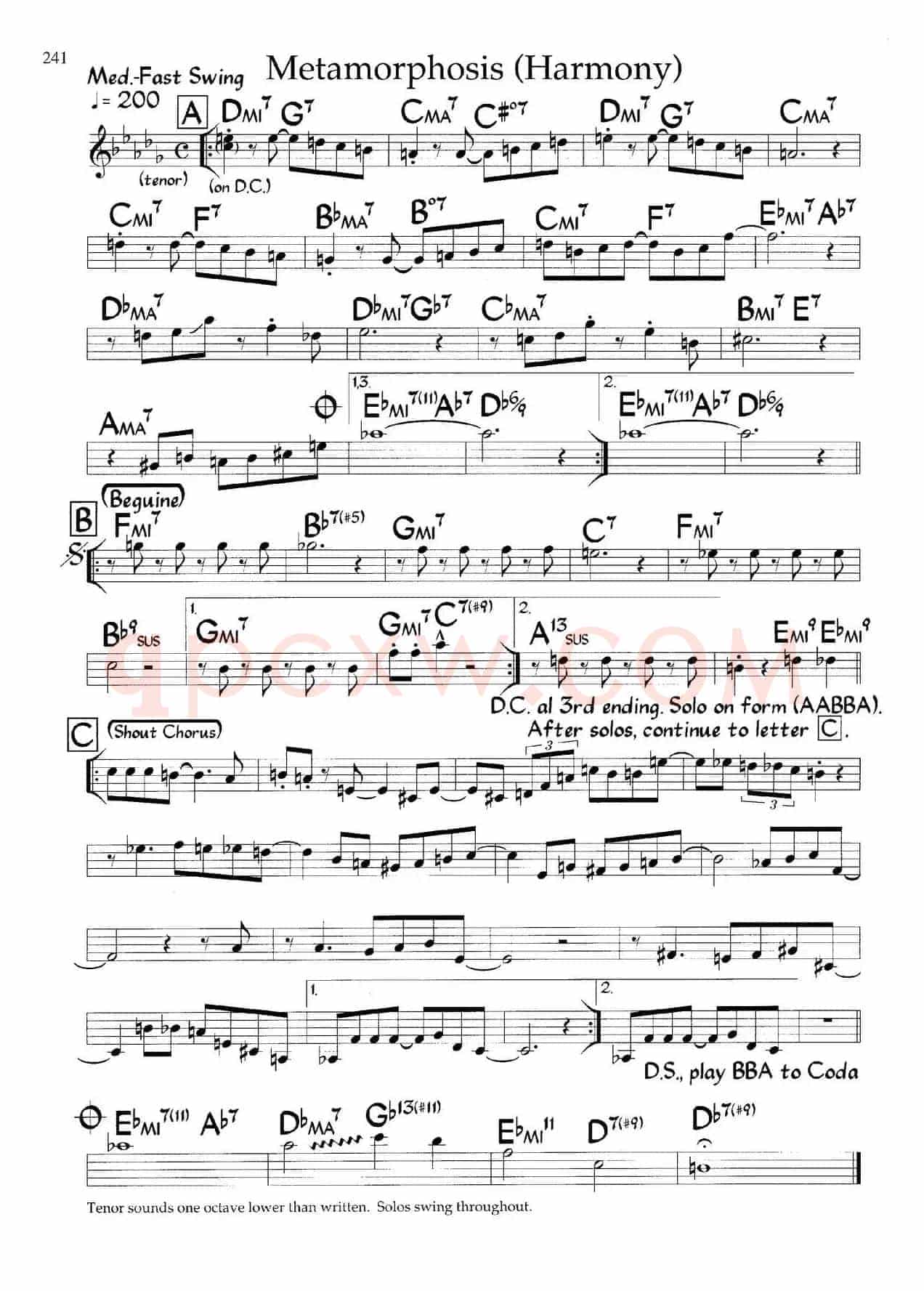 Metamorphosis（爵士钢琴曲）