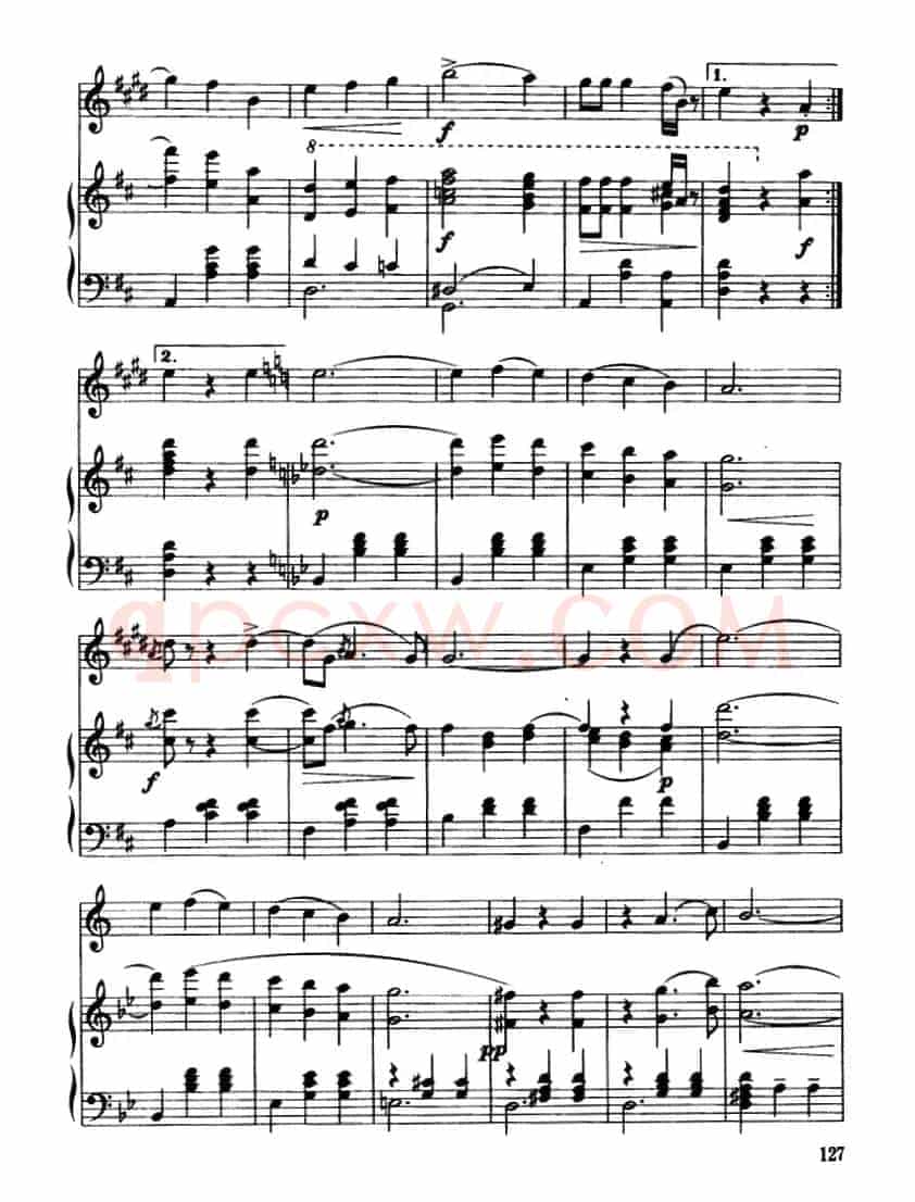 蓝色的多瑙河圆舞曲（降B小号独奏）