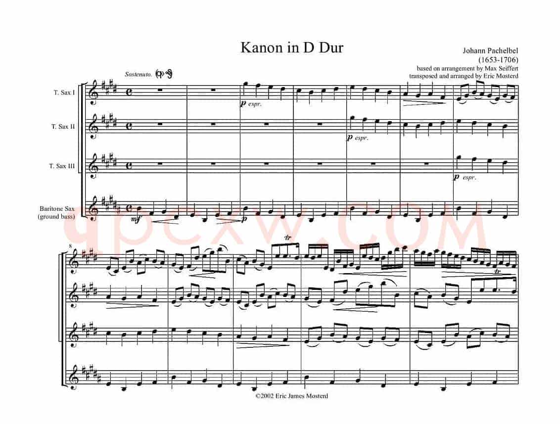 Kanon in D Dur（卡农四重奏）