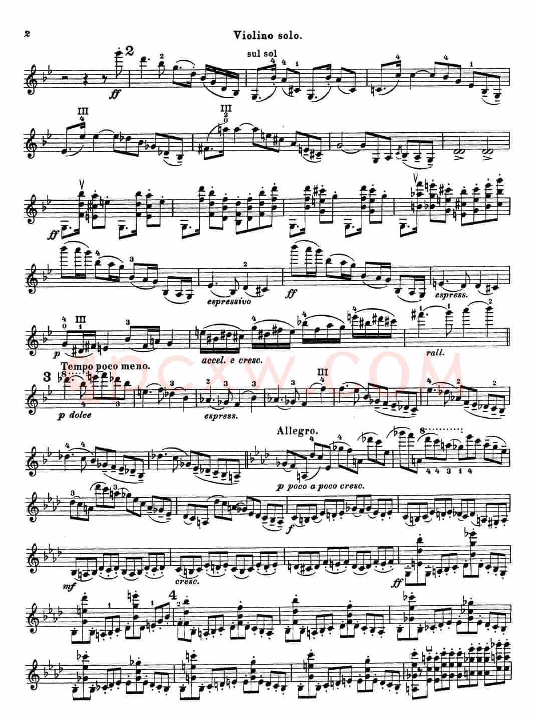 第3号小提琴协奏曲 Op.99（violin concerto no.3）
