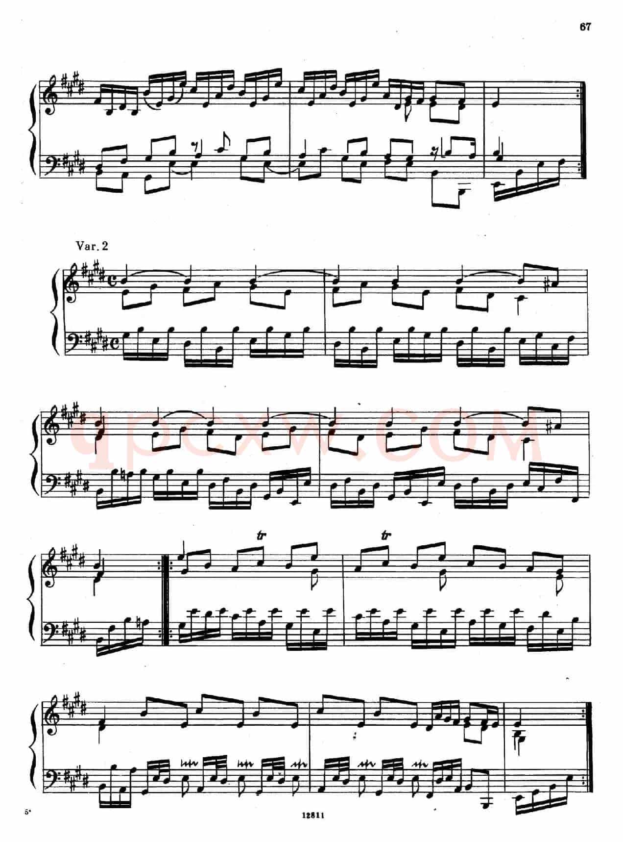 Suite No.5 in E Major HWV 430(E大调第五组曲)