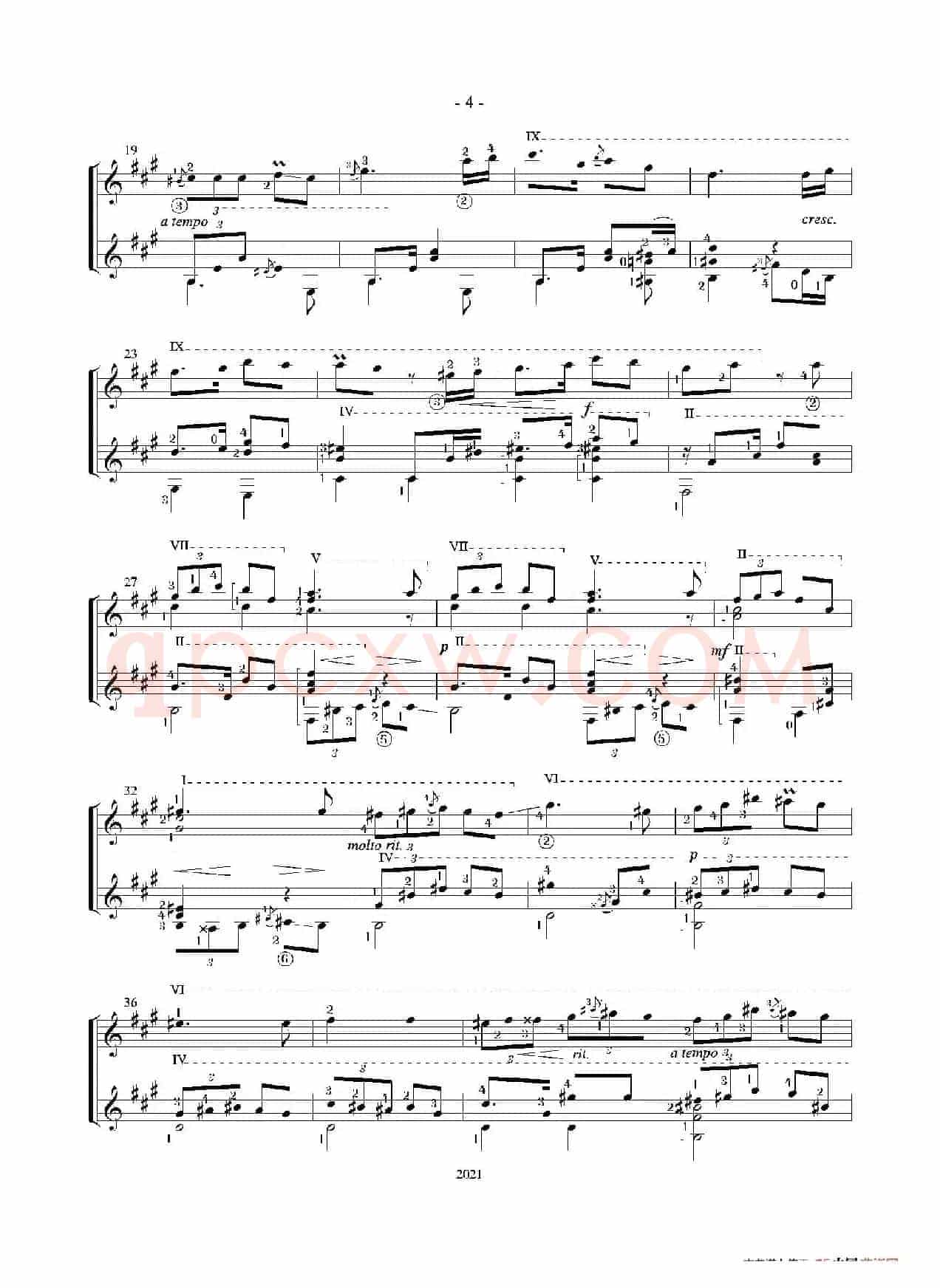 Tango(Guitar Duett)（古典吉他）