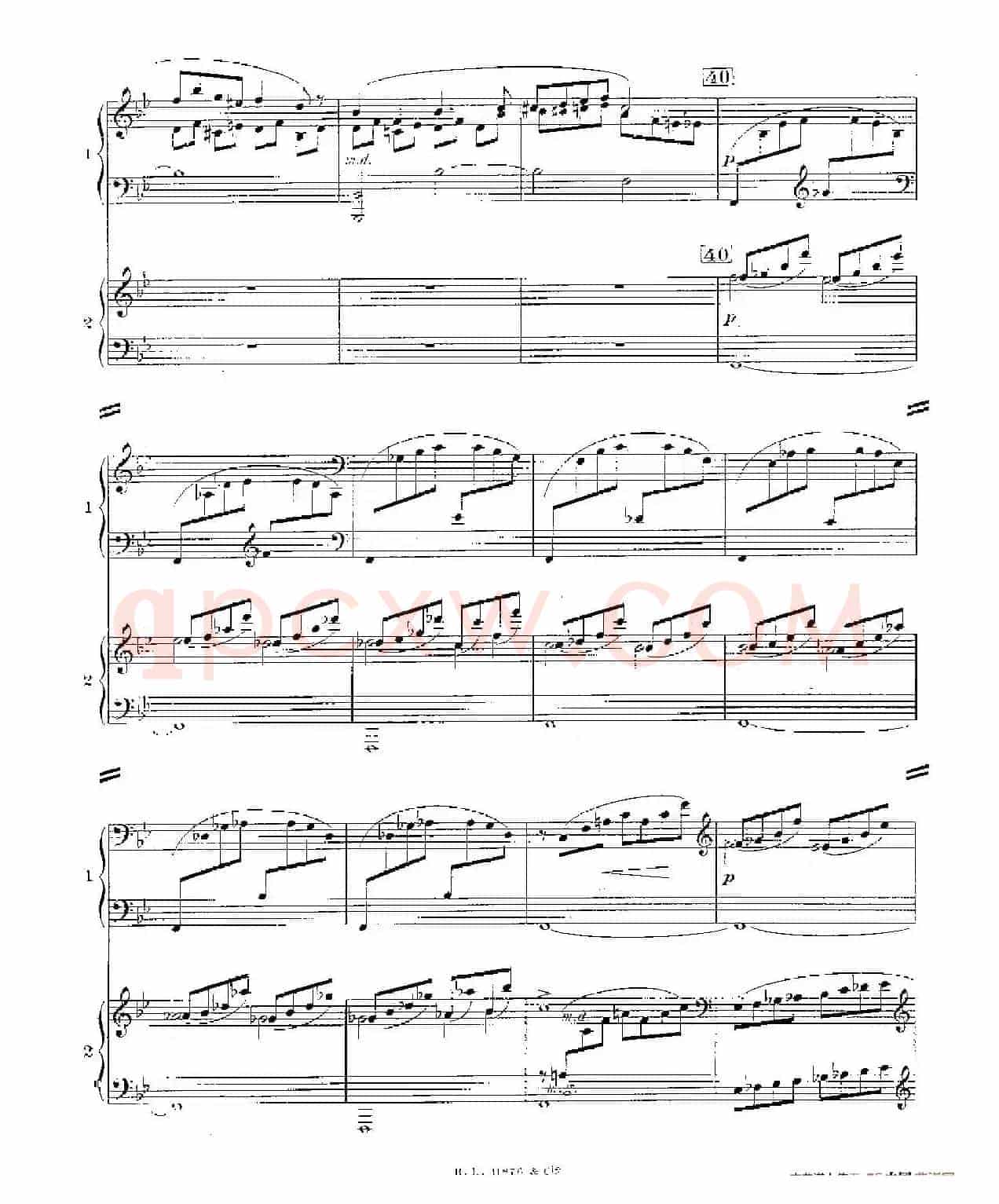 Concerto for 2 Pianos in d Minor(d小调双钢琴协奏曲· 第二乐章)